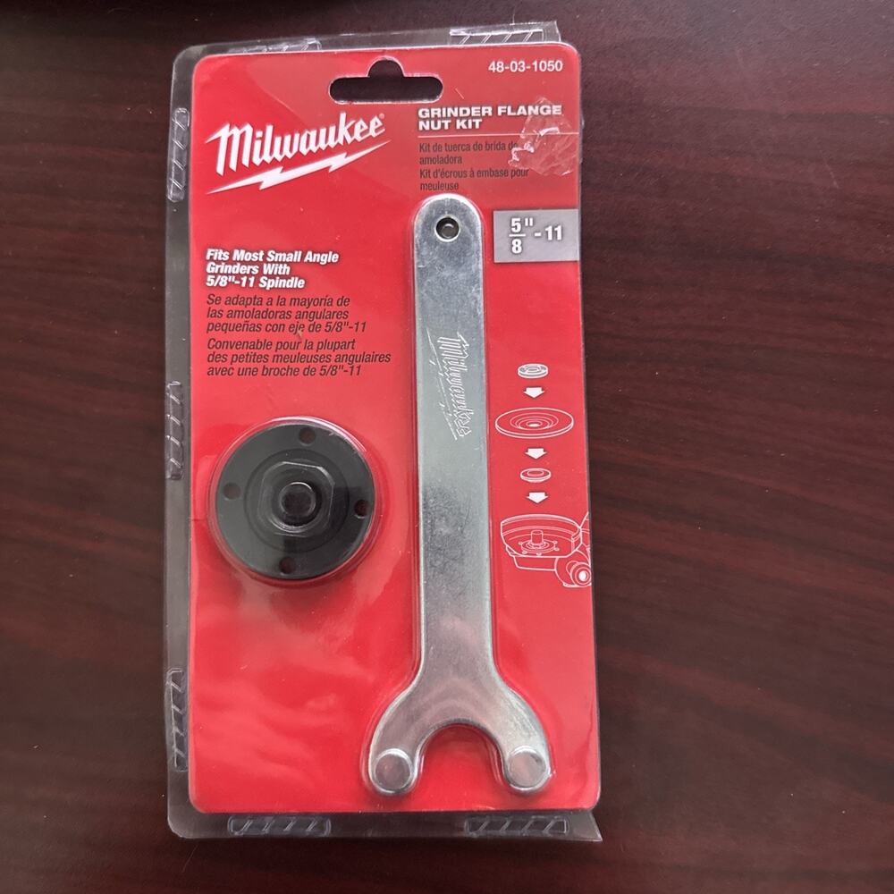 Milwaukee 48-03-1050 Grinder Flange Nut Kit for grinders with 5/8-11 spindle New